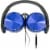 Acoustix Stereo Headphones with Microphone - Blue Perspective: back