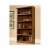 Pemberly Row Wooden 5 Shelf Bookcase in Washington Cherry Finish Perspective: back