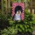 Portuguese Water Dog Hearts Love Valentine's Day Garden Flag Perspective: back