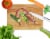 Carolines Treasures  8140LCB Shrimp Glass Cutting Board Large Perspective: back