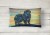 Carolines Treasures 7518PW1216 Newfoundland Canvas Fabric Decorative Pillow Perspective: back