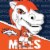 DEN NFL 100 PC Mascot Puzzle Perspective: back