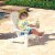 KidKraft Children's Adirondack Chair - White Perspective: back