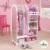 KidKraft Fashion Pretend Let's Play Dress Up Station w/ Mirror - White | 12511 Perspective: back