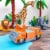 KidKraft Safari 2 In 1 Ride and Play with EZ Kraft 9 Piece Assembly, Kids 3 to 5 Perspective: back