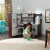 KidKraft Ultimate Corner Play Kitchen with Lights & Sounds - Espresso Perspective: back