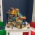 KidKraft Wash N Go 3 Tier Wooden Toy Truck and Car Garage Play Set, Multicolor Perspective: back