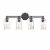 Lighting JOYCE Contemporary 4 Light Rubbed Bronze Bath Vanity Fixture 28  Width Perspective: back
