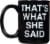 Zak!® Designs Large Ceramic The Office Mug - Black Perspective: back
