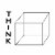 VWAQ Think Outside the Box Creative Vinyl Wall Art Decal Perspective: back