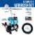 Dual Fan Air Tank Compressor System Kit with G22 Gravity Feed Airbrush Set with 0.3 mm Tip Perspective: back