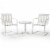 GRACIE 3 PIECE OUTDOOR CONVERSATION SEATING SET - 2 CHAIRS & SIDE TABLE IN ALABASTER WHITE Perspective: back
