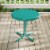 Furniture Retro Sturdy Steel Metal Patio End Table in Surf Green-Crosley Perspective: back