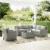 Crosley Bradenton 5 Piece Wicker Patio Sectional Set in Gray Perspective: back