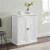 Crosley Clifton 2 Door Stackable Pantry in Distressed White Perspective: back