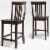 Crosley Mahogany School House Stool Set Perspective: back