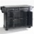 Crosley Alexandria Stainless Steel Top Kitchen Island in Black Finish Perspective: back