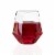 12 oz. Clear Hexagonal Stemless Plastic Wine Goblets (64 Glasses) Perspective: back