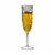 8 oz. Crystal Disposable Plastic Champagne Flutes (48 Glasses) Perspective: back