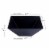 3 qt. Black Square Plastic Serving Bowls (24 Bowls) Perspective: back