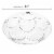 12  Clear with Silver Round Section Tray Disposable Plastic Seder Plates (24 Plates) Perspective: back