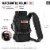 Wild Wolf Outfitters 40oz Bottle Holder Black - Military Grade w/ 2 Pockets & Shoulder Strap Perspective: back