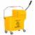 5 Gallon Mini Press Mop Bucket with Wringer 20L Rolling Cart Yellow Perspective: back