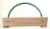 Leaf Gulp Tall Handcrafted Cypress Harvest Basket Perspective: back