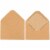 100-Count A1 Kraft Paper Invitation Envelopes for Wedding, Party, 3 5/8 x 5 1/8 Perspective: back