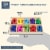Wooden Numbers for Learning Games, Educational Tool (Rainbow Colors, 50 Pieces) Perspective: back