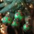 Northlight 4ct Green and Red Argyle Diamond Pattern Christmas Ball Ornaments 3.25 (80mm) Perspective: back