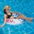 Swim Central Red, White and Blue Patriotic American Stars Swimming Pool Inner Tube, 36-inch Perspective: back