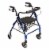 Graham Field Lumex Walkabout Lite Rollator with Seat & 6 Inch Wheels, Royal Blue Perspective: back