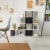 Slickblue 5-Tier Bookshelf Corner Ladder Bookcase with Storage Rack Perspective: back