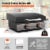 Blackstone Stainless Steel Propane Hood Portable Outdoor Griddle Grill, Black Perspective: back