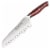 Ergo Chef CRIMSON 7" Santoku w/ G10 Handle Perspective: back