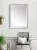 Modern Brushed Silver Accent Mirror Perspective: back
