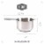 2 Lb Depot 3/4 Cup Measuring Cup, Stainless Steel Metal, Accurate, US & Metric (180 ml) Perspective: back
