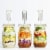 Clear Fermentation Lids | 4-Pack | for Making Sauerkraut in Wide Mouth Mason Jars Perspective: back