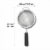 OXO Good Grips Silver Double Rod Strainer Perspective: back