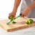 OXO Good Grips® Etched Zester Grater in Green Perspective: back