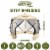 CLAM Quick-Set Venture 9 x 9 Ft Portable Outdoor Camping Canopy Shelter, Tan Perspective: back