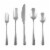 Cambridge Silversmiths Keene Hammered Flatware Set - Mirror Perspective: back