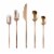 Cambridge Silversmiths Gaze Flatware Set - Copper Mirror Perspective: back