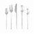 Cambridge Silversmiths Gaze Flatware Set - Mirror Perspective: back