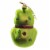 Holiday Ornament Retro Frog Glass Christmas Bow Tie Flowers Go4393 Perspective: back
