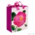 Hallmark #63 Medium Gift Bag with Tissue Paper (Pink Rose) Perspective: back