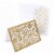 Notecards (#66): Signature Gold Flowers 8 Cards and Envelopes Perspective: back