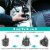 Car Cooling Fan Portable Car Cup Holder Fan Adjustable Gooseneck Fan with 3 Speeds for Car Perspective: back