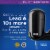 Pur® Black Basic Faucet-Mount Water Filtration System Perspective: back